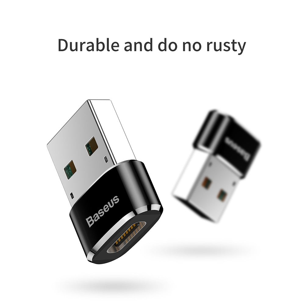 Baseus Mini Type-C Female to USB Male Adapter Converter Black