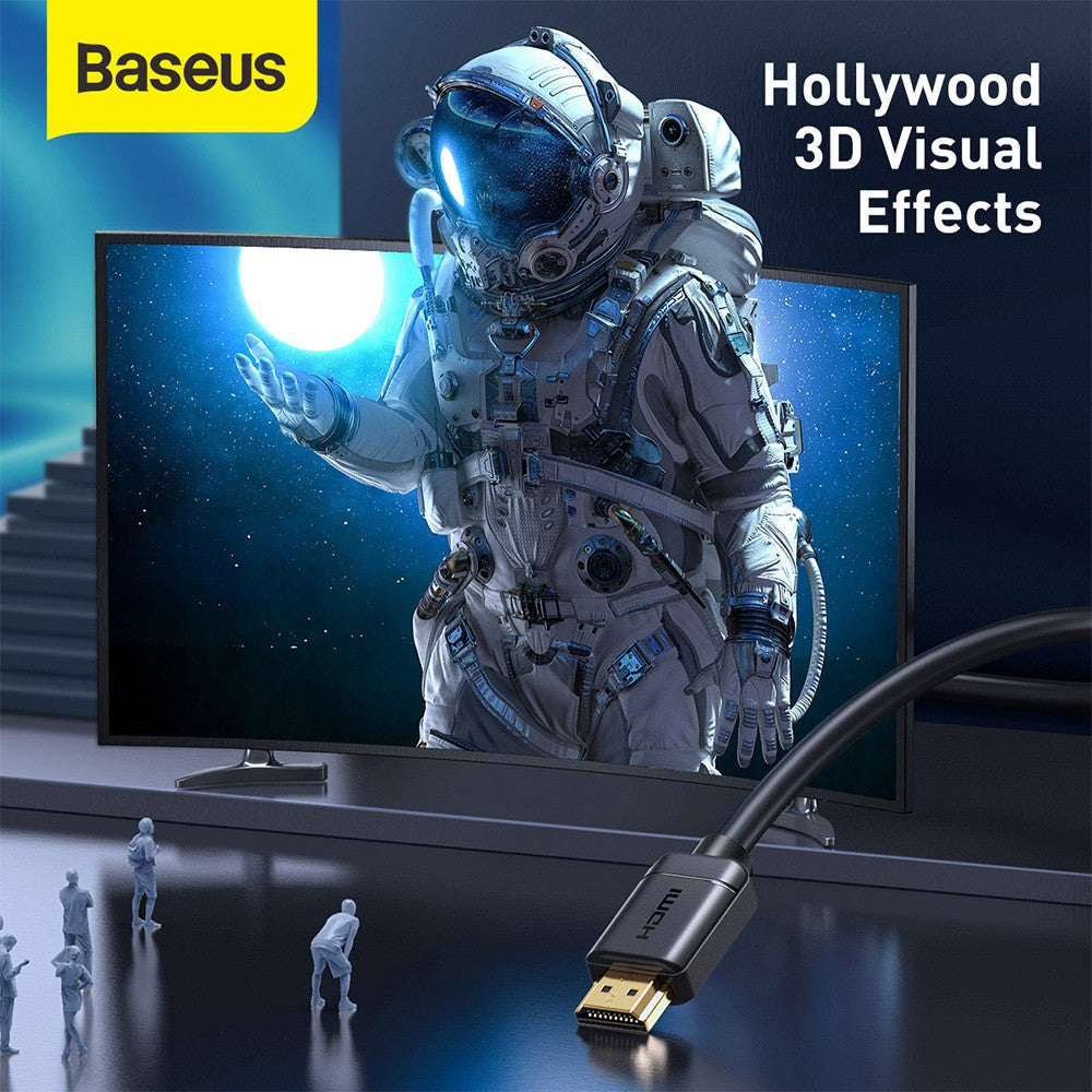 Baseus HDMI 2.0 cable 4K 60 Hz 3D HDR 18 Gbps CAKGQ-E01 8M-Black