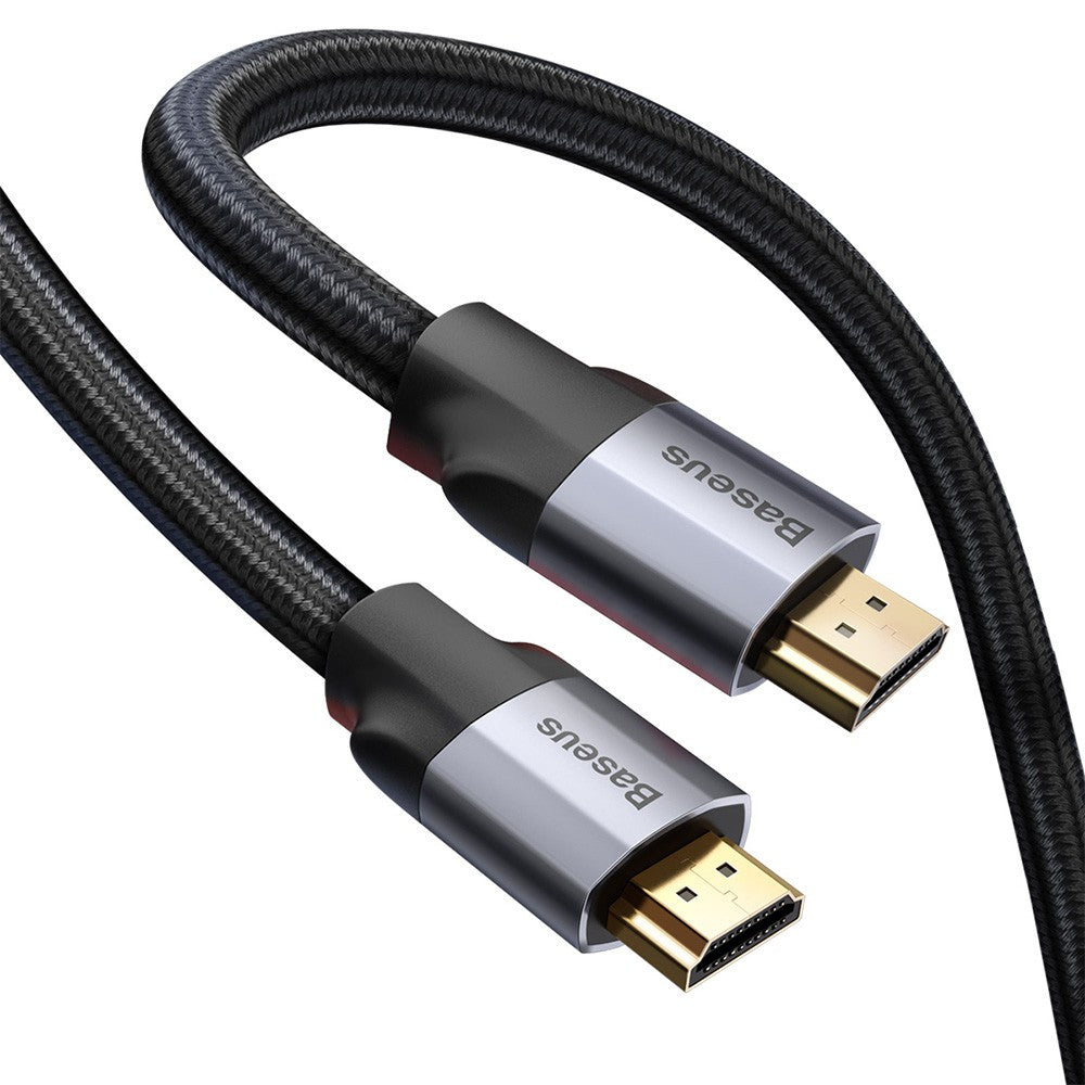 Baseus Enjoyment Series 4KHD Male To 4KHD Male Adapter Cable 2M-Dark Gray