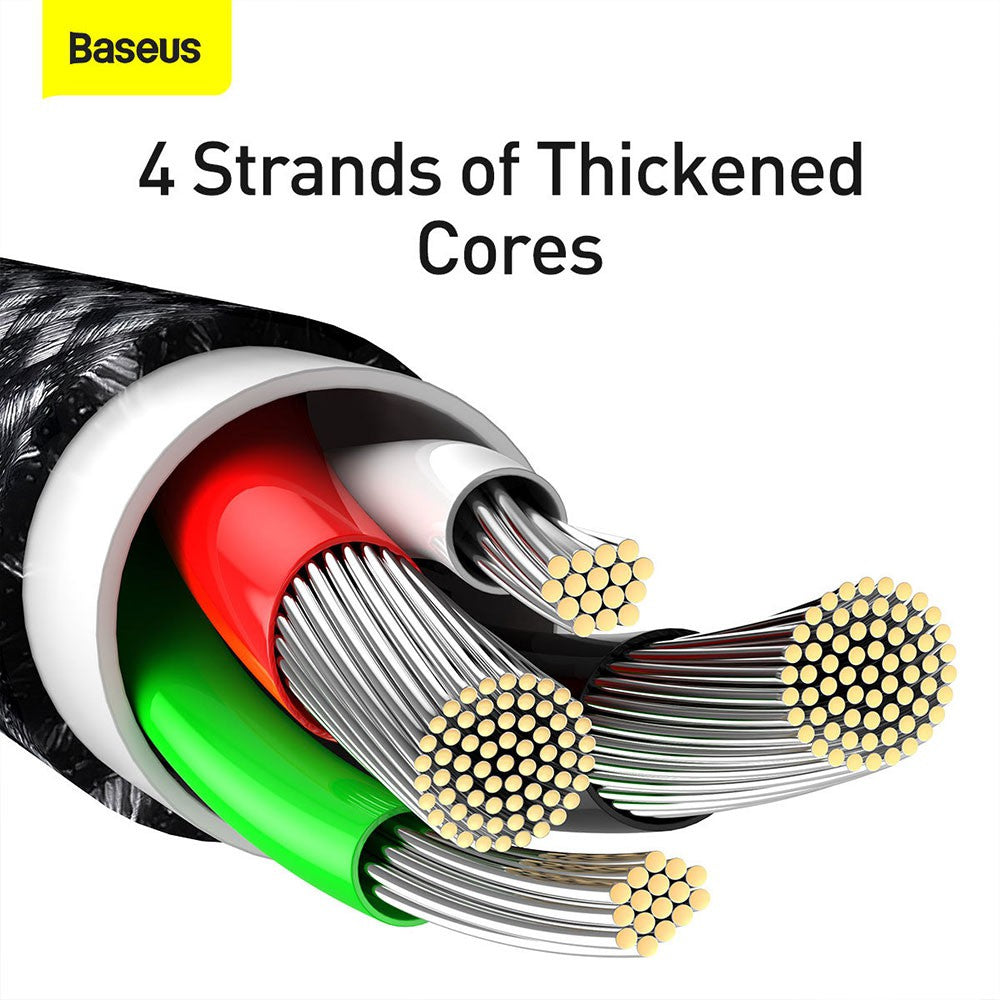Baseus Tungsten Gold Fast Charging Data Cable USB to iP 2.4A 1/2m