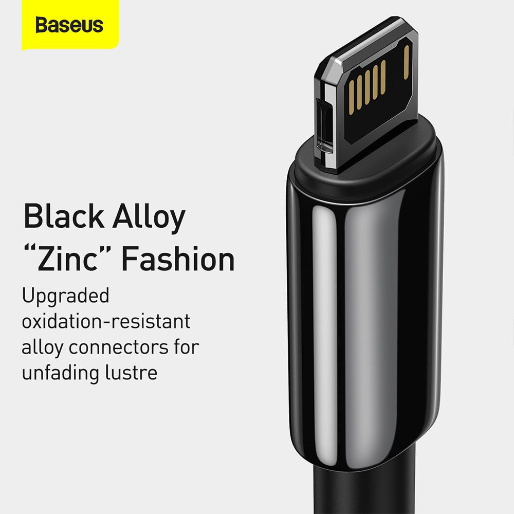 Baseus Tungsten Gold Fast Charging Data Cable USB to iP 2.4A 1/2m