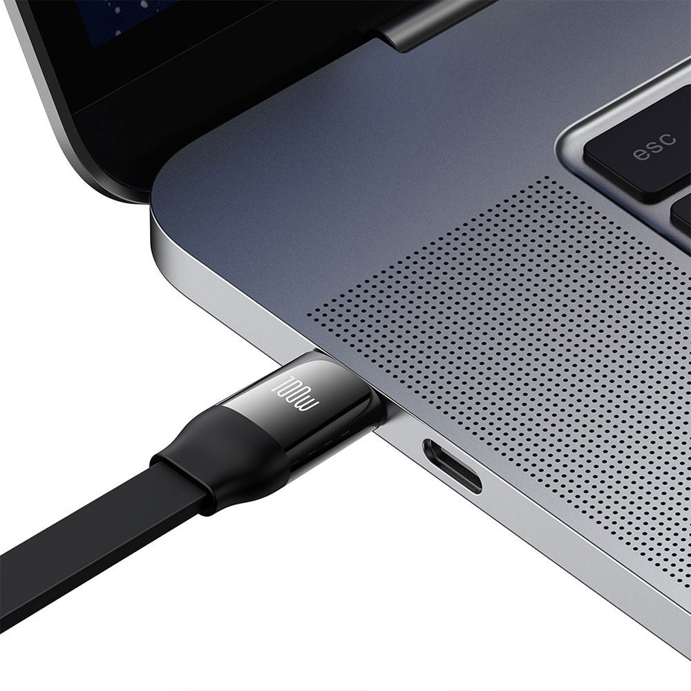 Baseus Bright Mirror 2 Series Retractable 3-in-1 Fast Charging Data Cable Type-C to M+L+C 100W 1.1m