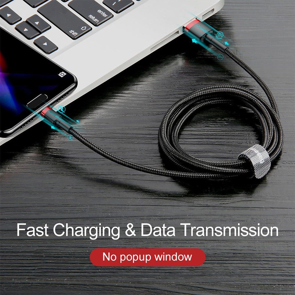 Baseus Cafule Double Side Insertion Micro USB Charging Cable 1.5/2.4A-1/2m