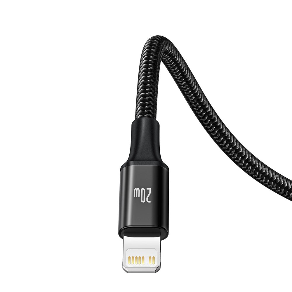Baseus Rapid Series 3-in-1 Fast Charging Data Cable Type-C to C+L+C PD 20W 1.5M-Black