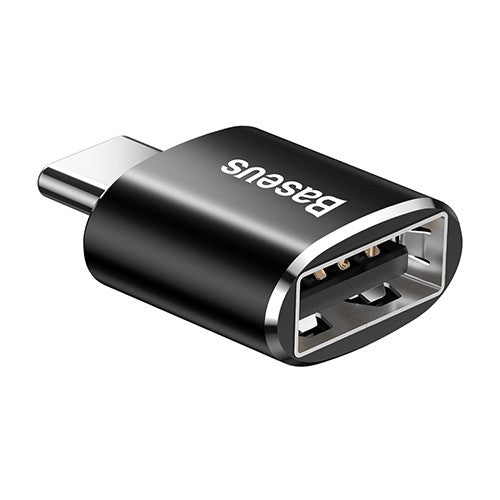 Baseus Mini USB Female to Type-C Male Adapter Converter Black