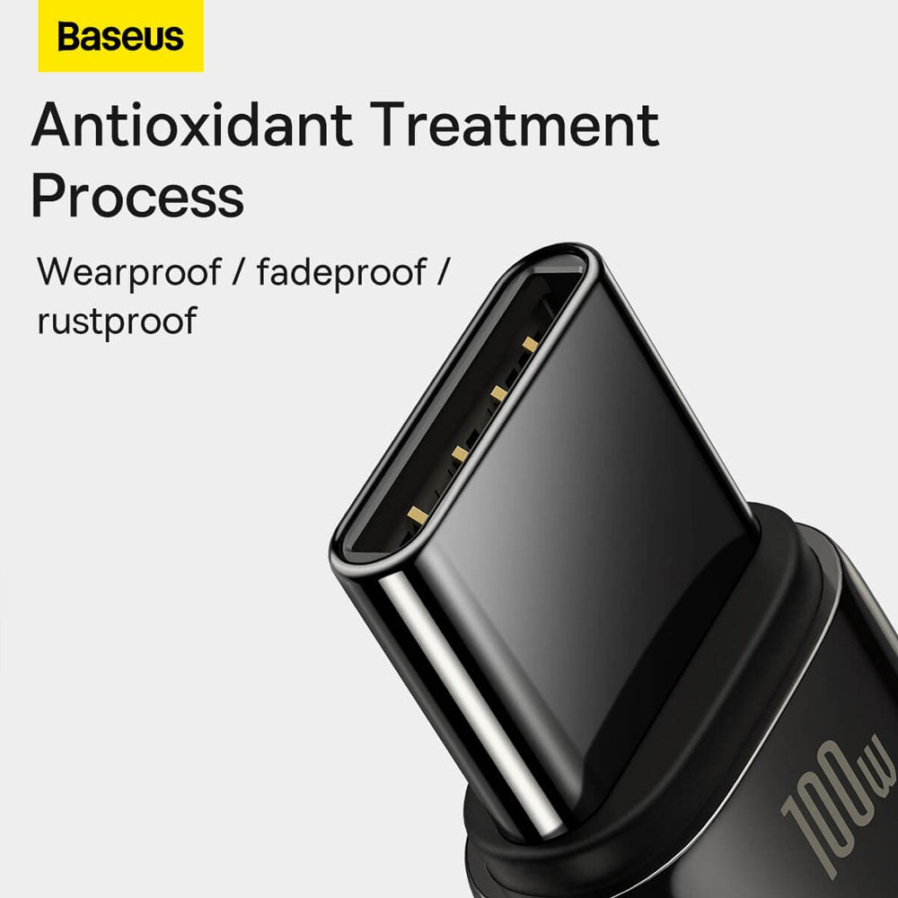 Baseus Tungsten Gold Fast Charging Data Cable USB to Type-C 100W 1/2m-Black