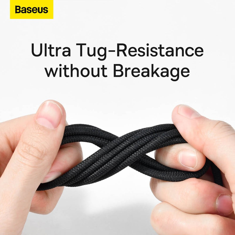 Baseus Tungsten Gold Fast Charging Data Cable USB to Type-C 100W 1/2m-Black