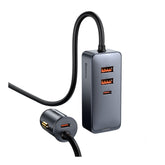 Baseus Share Together PPS Multi-port Fast Charging Car Charger with Extension Cord 120W
