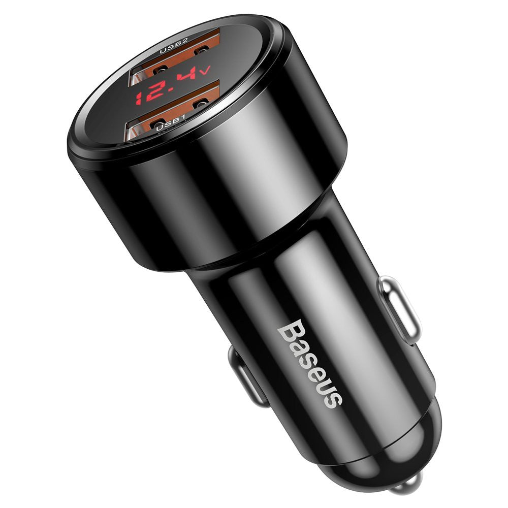Baseus Magic Series Dual QC Digital Display for Intelligent Quick Charging and Car Charging of 45W