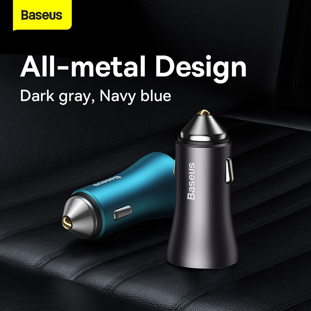 Baseus Car Charger Golgen Contactor Max-USB+Type U+C 60W