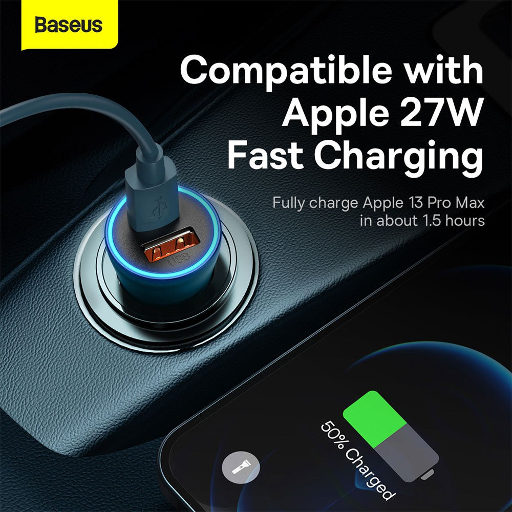 Baseus Car Charger Golgen Contactor Max-USB+Type U+C 60W