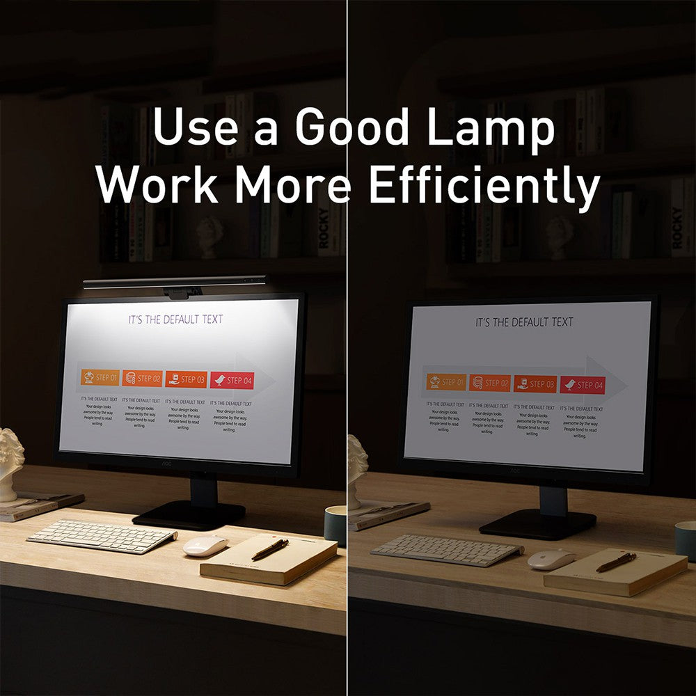 Baseus i-wok Series USB Stepless Dimming Screen Hanging Light (Youth)-Black