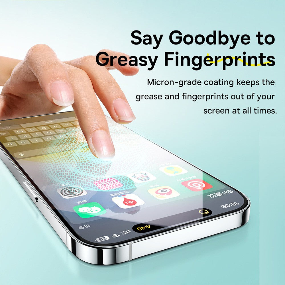 Baseus Sapphire Series HD Tempered Glass Screen Protector (with Dust Filter) for iPhone 15/15 Pro/15 Plus/15Pro Max