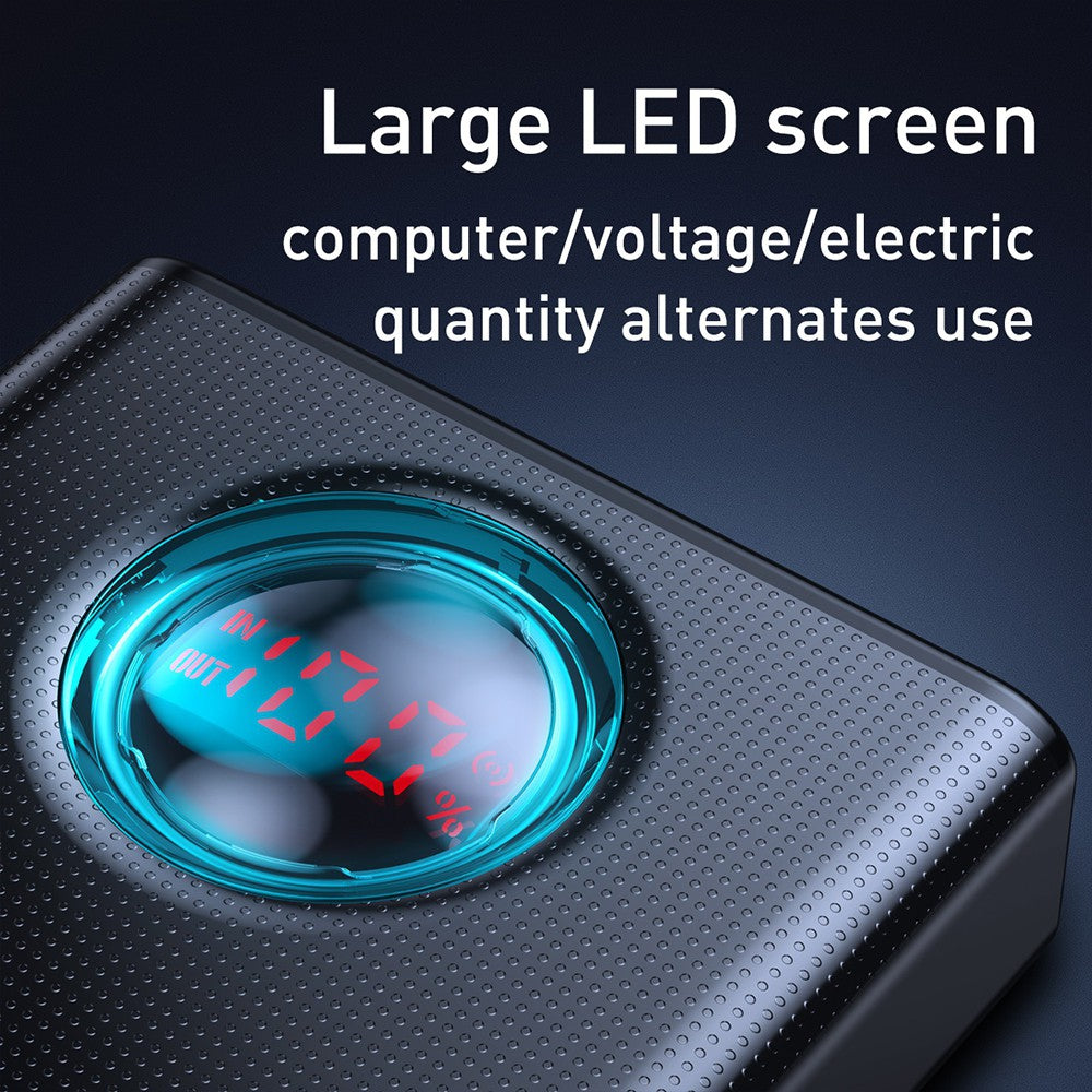 Baseus Amblight Digital Display Fast Charge Power Bank 30000mAh 65W QC3.0 PPLG000101