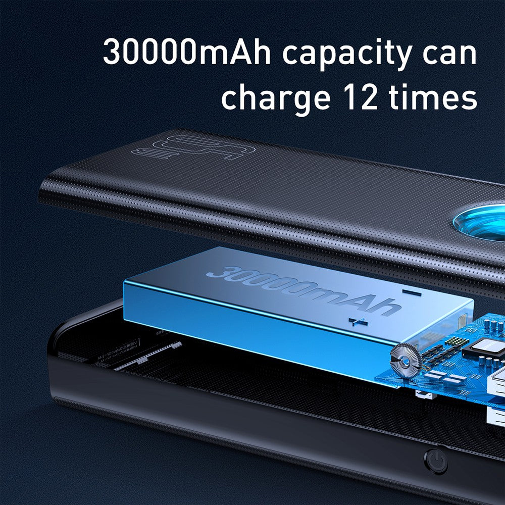 Baseus Amblight Digital Display Fast Charge Power Bank 30000mAh 65W QC3.0 PPLG000101
