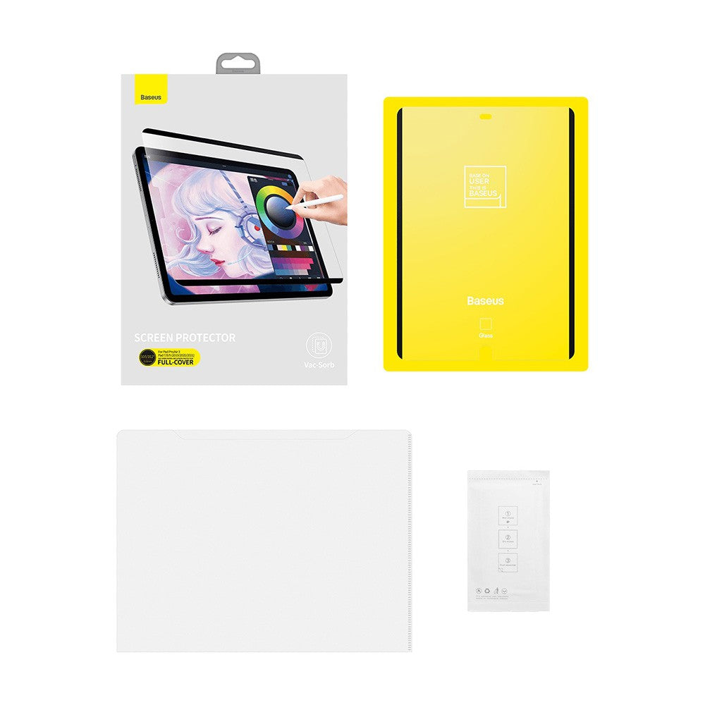 Baseus Full-cover Vac-sorb Paper-like Screen Protector For iPad Pro/Air3 (10.5-inch)/iPad 7/8/9 (2019/2020/2021)10.2-inch-Transparent