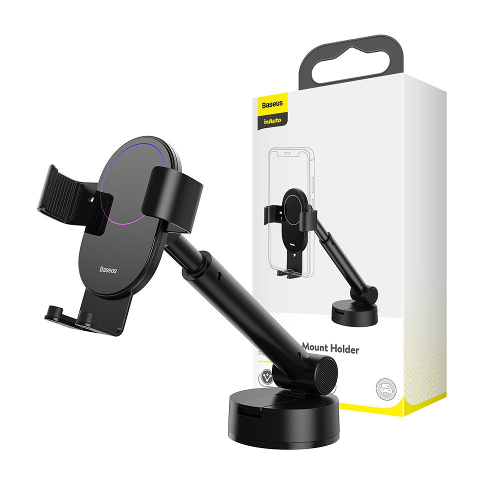 Baseus Simplism Gravity Car Mount Holder With Suction Base-Black