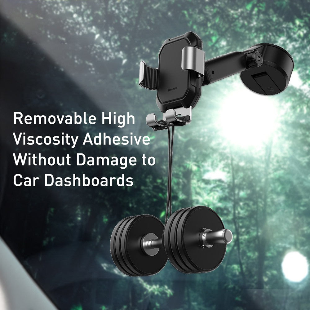 Baseus Tank Gravity Car mount Holder with Suction Base-Black