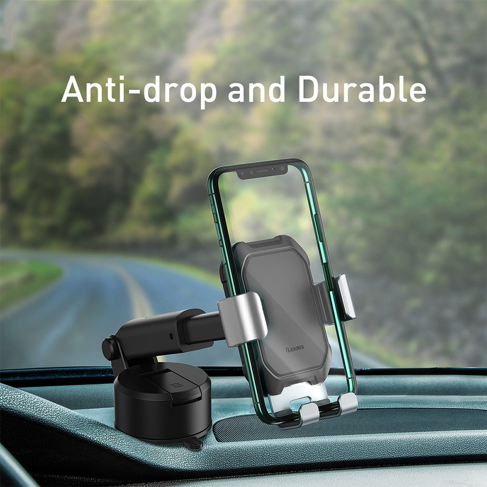 Baseus Tank Gravity Car mount Holder with Suction Base-Black