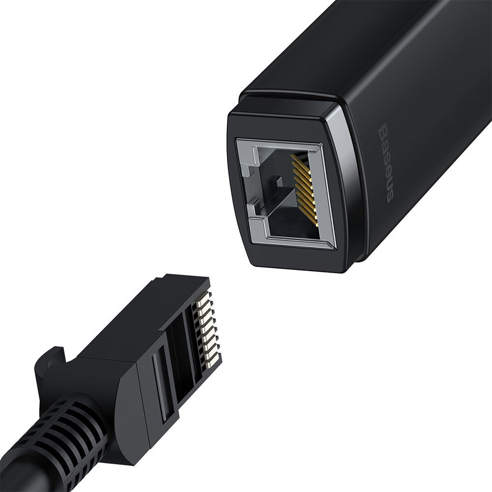 Baseus Lite Series Ethernet Adapter USB-A to RJ45 LAN Port 100Mbps-Black