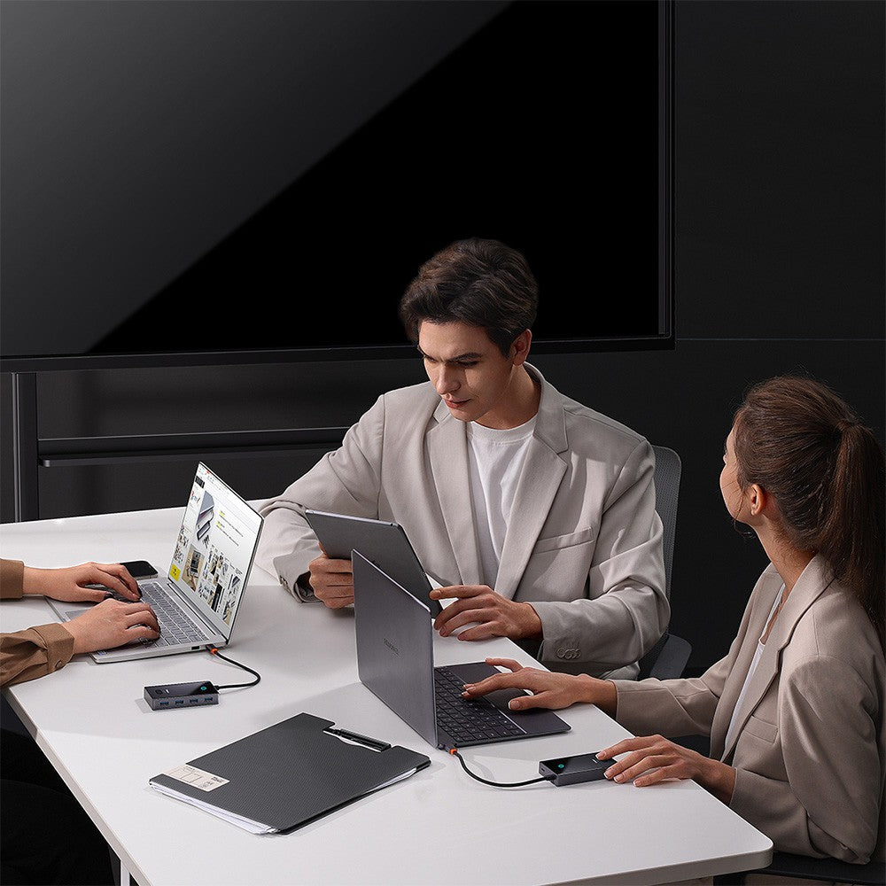 Baseus PioneerJoy 4-Port Type-C HUB Adapter (Type-C to USB3.0*4)-Gray