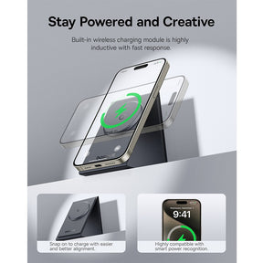 Baseus MagPro Series II Smart Desk Mat (with Wireless Charger)-Cosmic Black