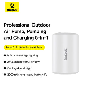 Baseus PocketGo Pro Series Portable Air Pump-Stellar White
