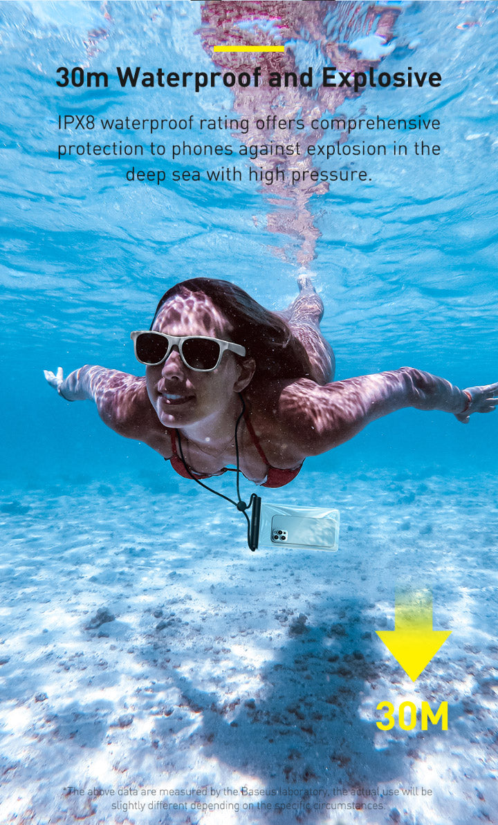 Baseus AquaGlide Waterproof Phone Pouch with Cylindrical Slide