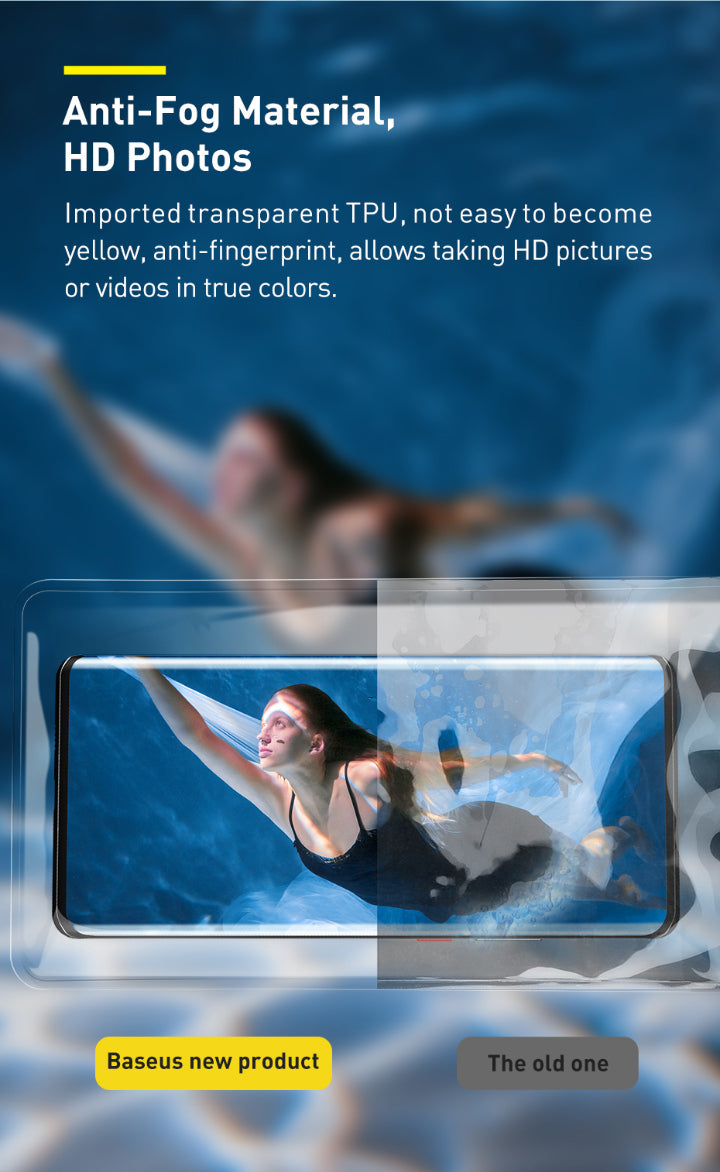 Baseus AquaGlide Waterproof Phone Pouch with Cylindrical Slide