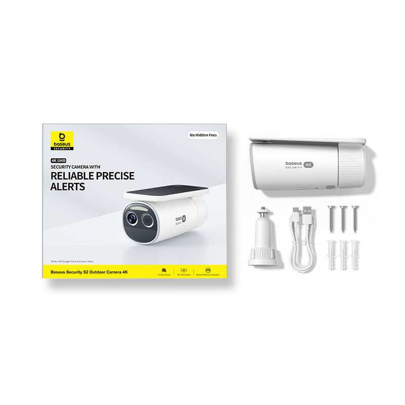 OS-Baseus Security S2 Outdoor Camera 4K Moon White