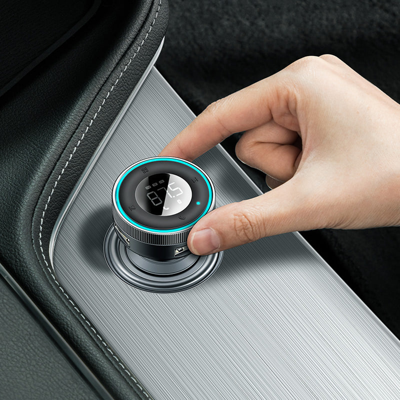 Baseus Enjoy Car Wireless MP3 Charger (Wireless 5.0+5V/3.4A) Black
