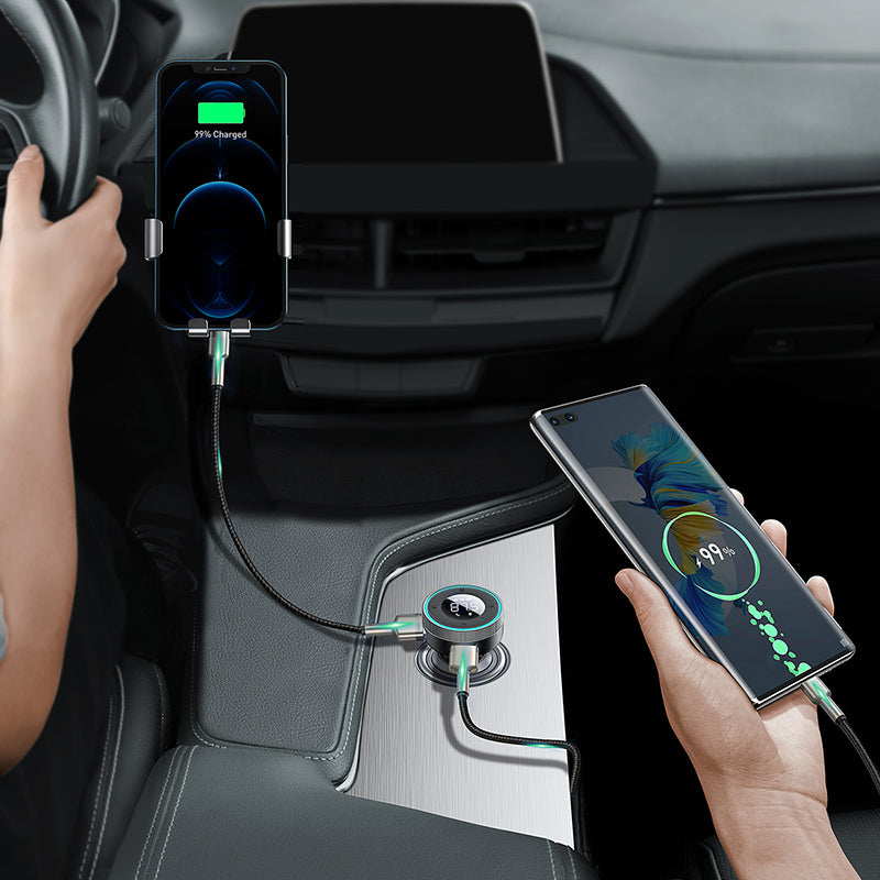 Baseus Enjoy Car Wireless MP3 Charger (Wireless 5.0+5V/3.4A) Black