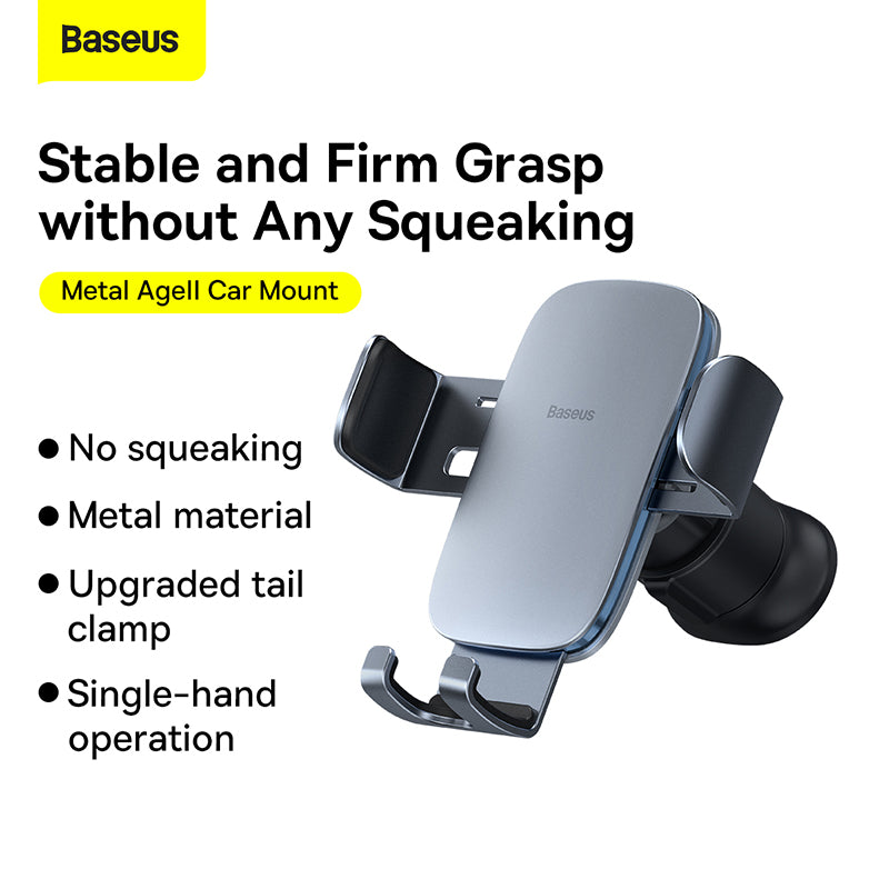 Baseus Metal Agell Gravity Car Mount (Air Outlet Version)