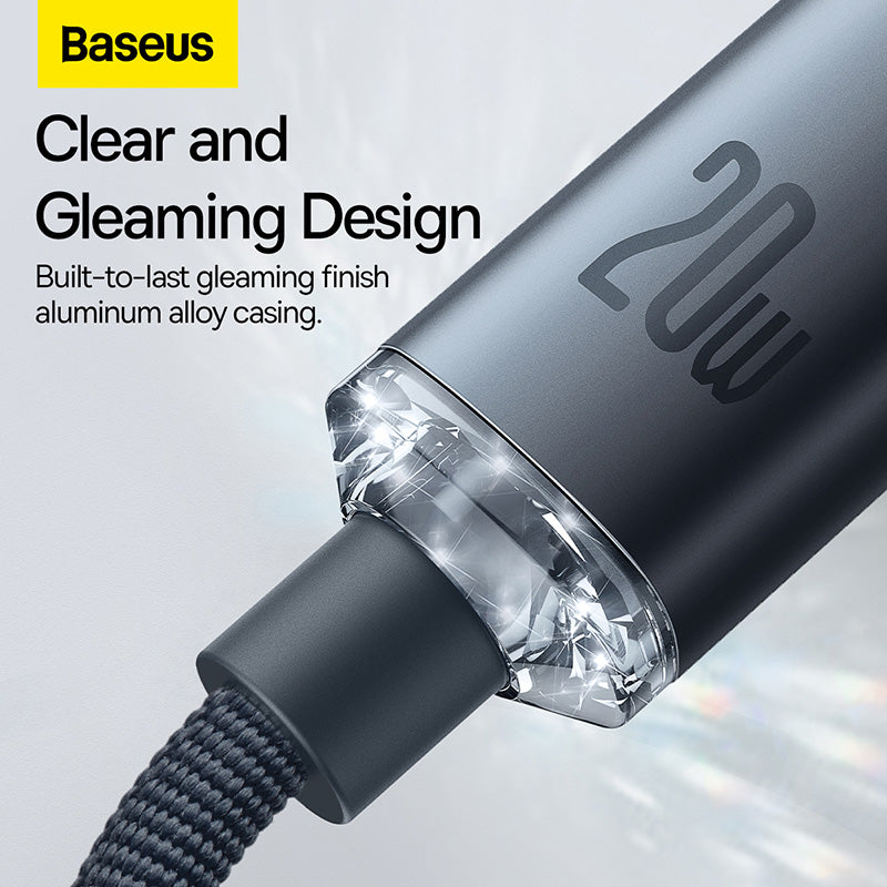 Baseus Crystal Shine Fast Charging Cable Type-C to iP 20W