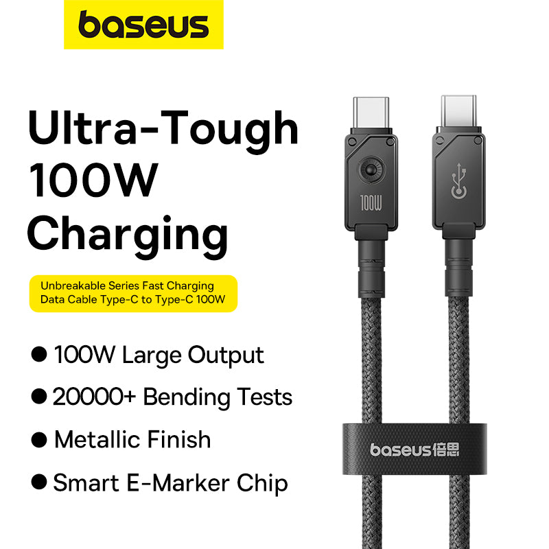 Baseus Unbreakable Series Fast Charging Data Cable Type-C to Type-C 100W