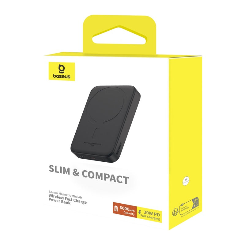 Baseus Magnetic Mini Air Wireless Fast Charge Power Bank 6000mAh 20W