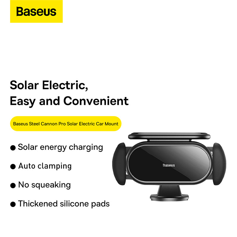 Baseus Steel Cannon pro  Solar Electric  Car Mount