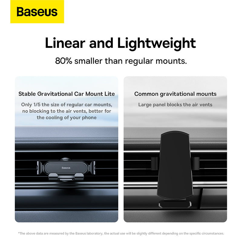 Baseus Stable Gravitational Car Mount Lite (Air Outlet Version)