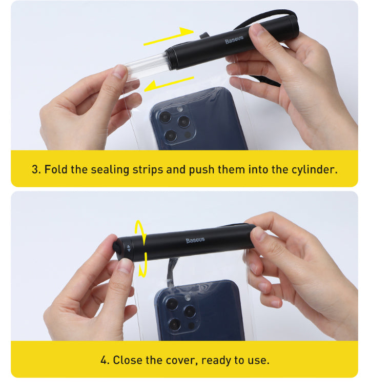 Baseus AquaGlide Waterproof Phone Pouch with Cylindrical Slide
