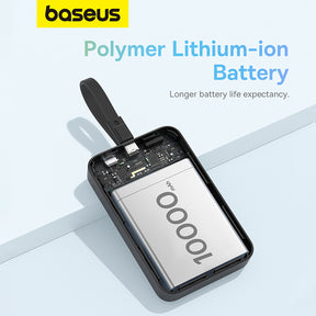 Baseus Magnetic Mini Power Bank 10000mAh 20W with Built-in Lighting Cable