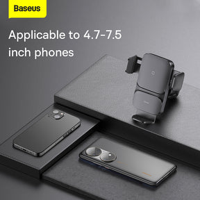 Baseus Wisdom Auto Alignment Car Mount Wireless Charger (QI 15W) (Air Outlet Base)