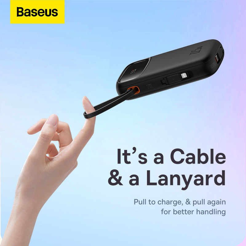 Baseus Qpow2 Dual-Cable Digital Display Fast Charge Power Bank 20000mAh 22.5W