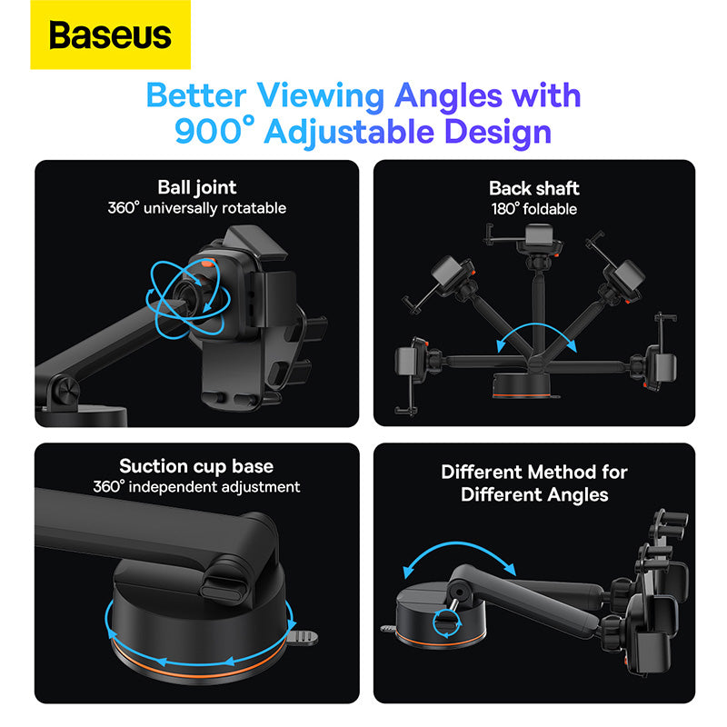 Baseus Easy Control Clamp Car Mount Holder Pro (Suction Cup Version)