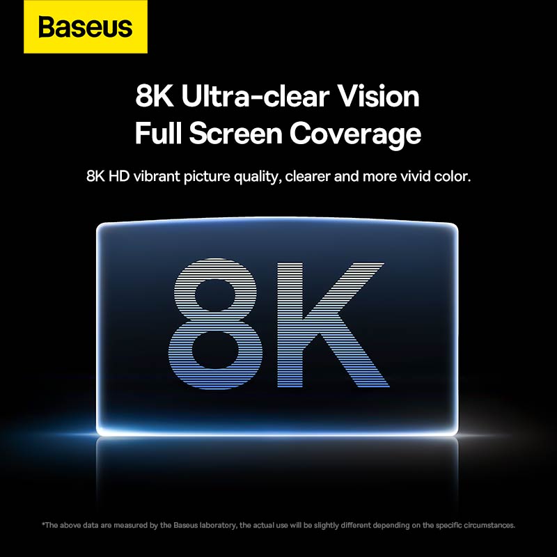 Baseus 0.3mm Full-glass Crystal Anti-fingerprint Tempered Glass Film For Tesla model 3/Y 15inch