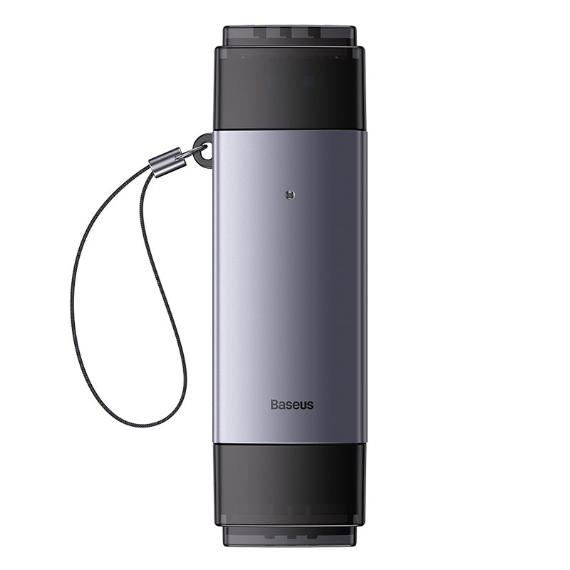 Baseus Lite Series USB-A & Type-C  to SD/TF Card Reader  Grey