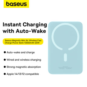Baseus Magnetic Mini Air  Wireless Fast Charge Power Bank 10000mAh 20W