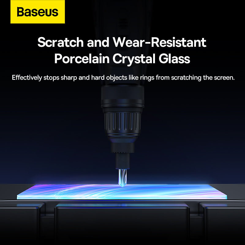 Baseus 0.3mm Full-glass Crystal Anti-fingerprint Tempered Glass Film For Tesla model 3/Y 15inch