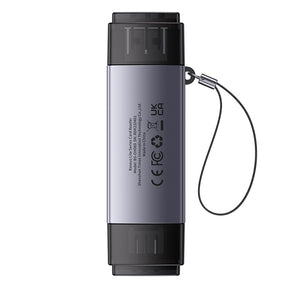 Baseus Lite Series USB-A & Type-C  to SD/TF Card Reader  Grey