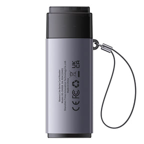 Baseus Lite Series USB-A  to SD/TF Card Reader  Grey