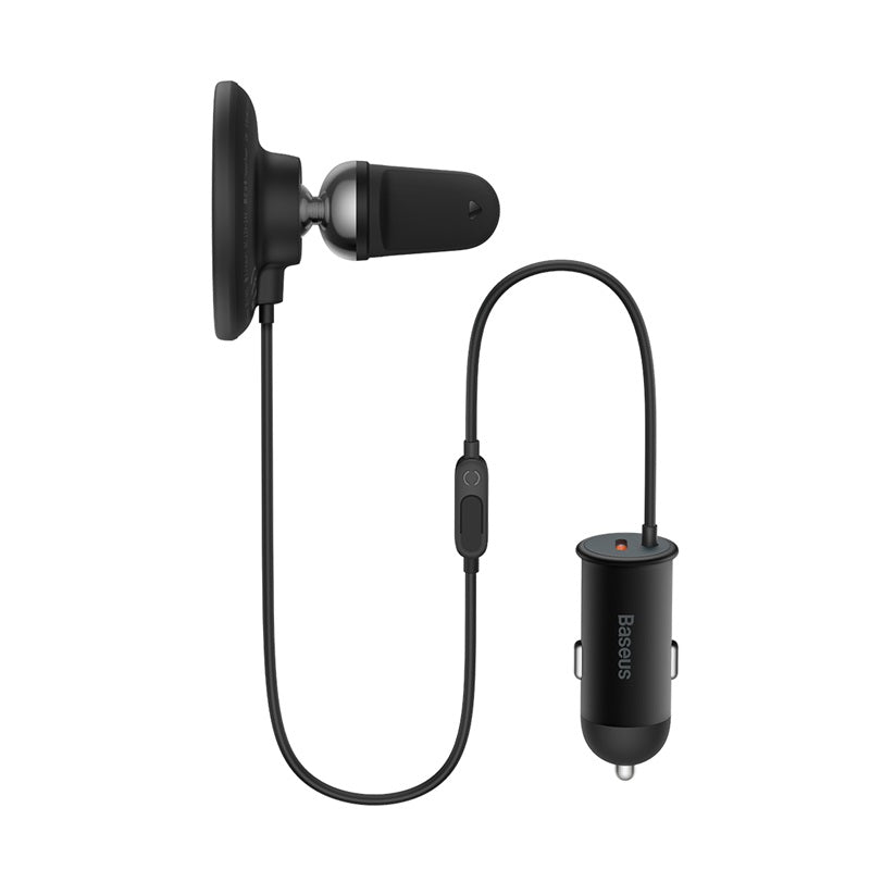Baseus CW01 Magnetic Wireless Charging Car Mount 40W (Wireless Charging 15W+Tpye-C 25W) Claw Editon Cluster Black